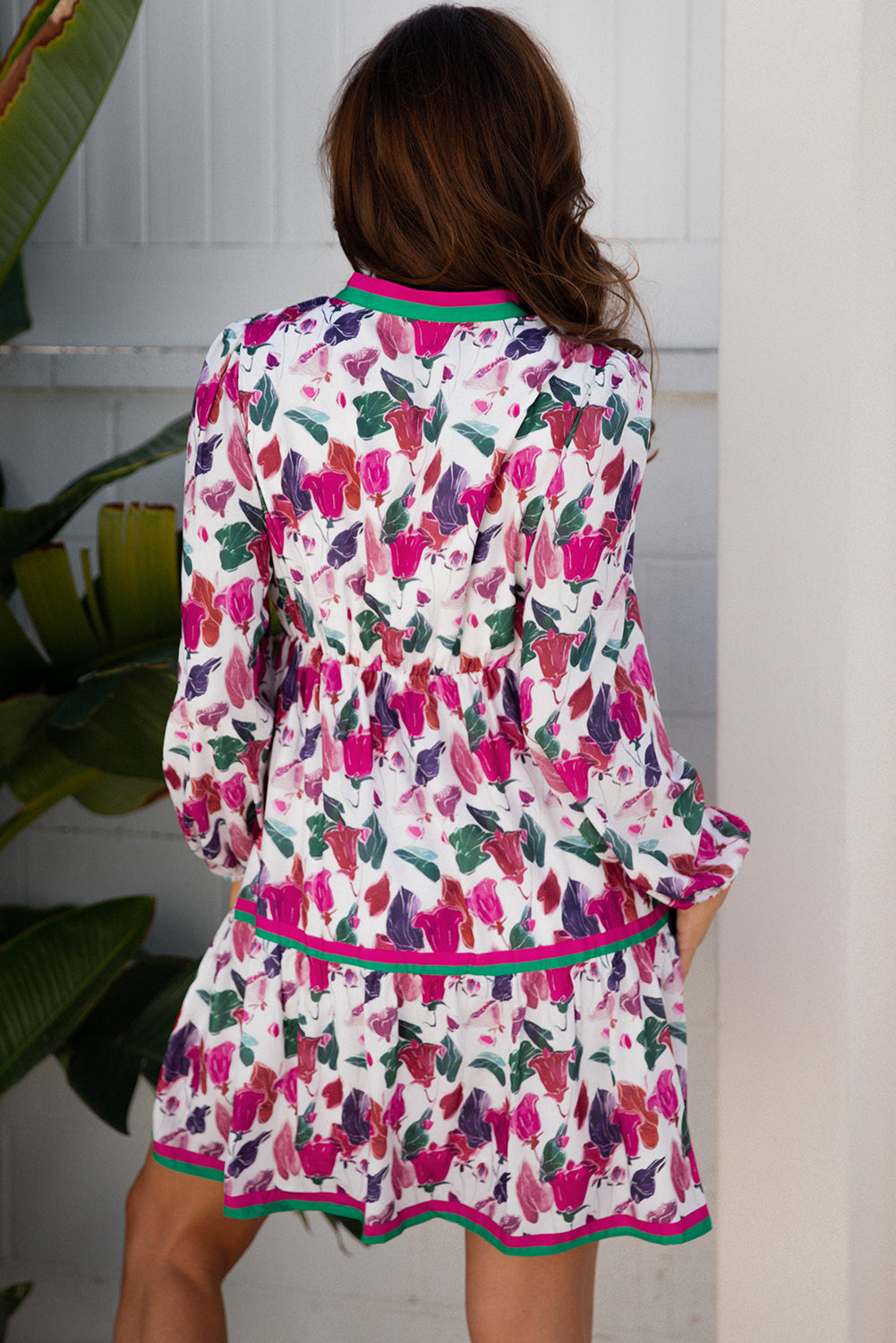 Lavender Bloom Mini Dress