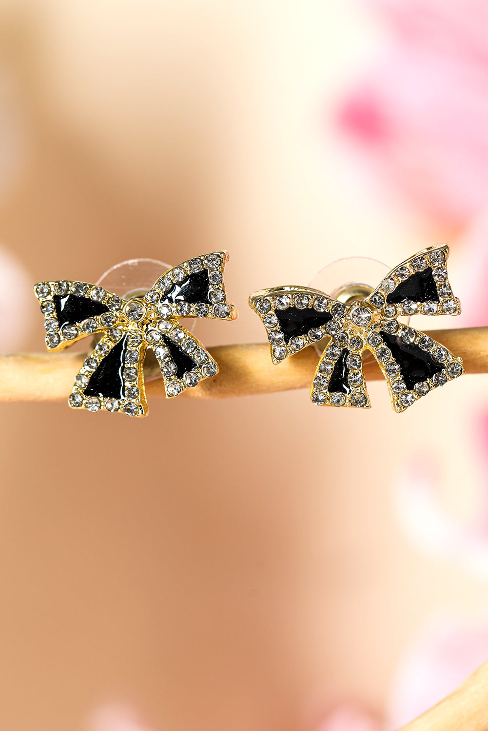 Rhinestone Bow Knot Earrings