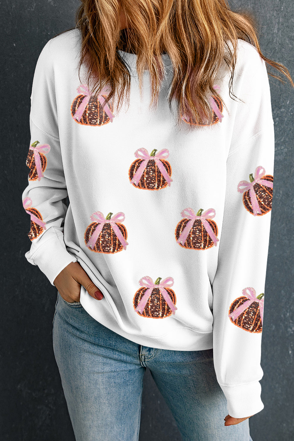Sequin Harvest Pullover