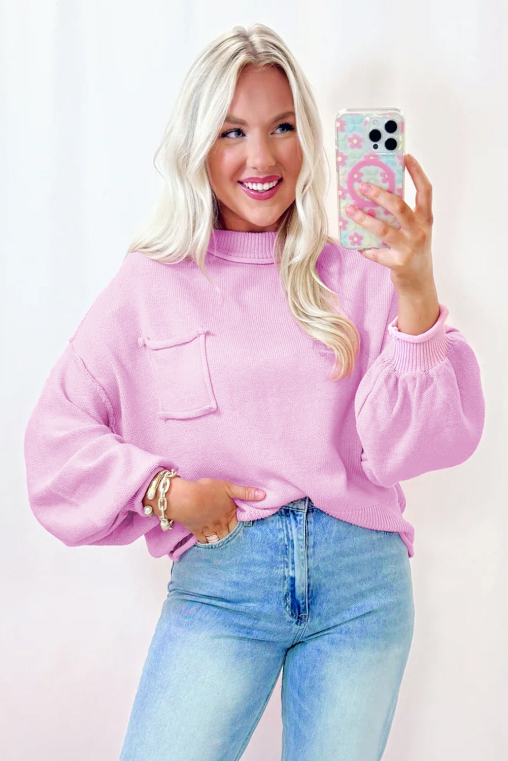 Blush Edge Sweater