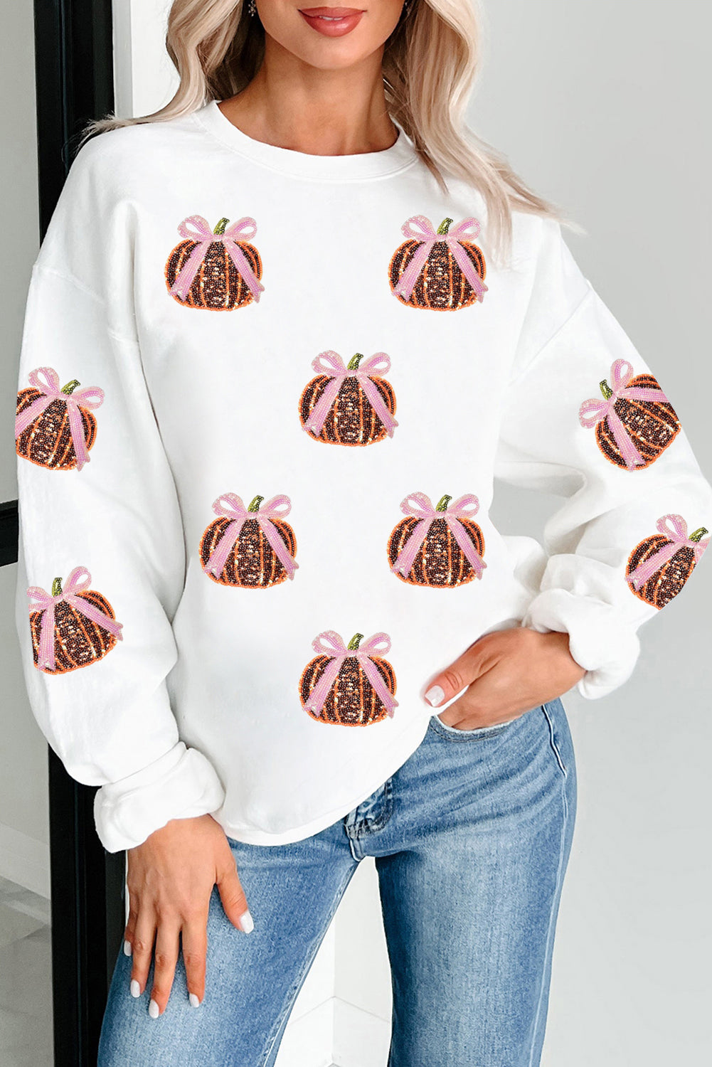 Sequin Harvest Pullover