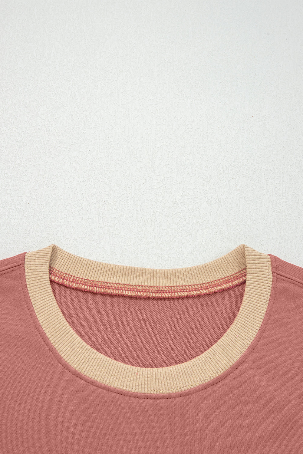 Rose Pink Star Patchwork Sweatshirt