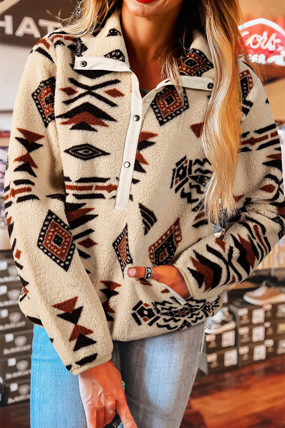 Beige Breeze Zip