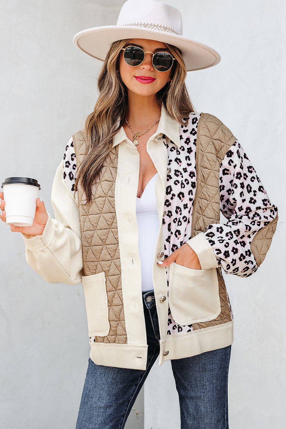 Leopard Luxe Patchwork Jacket