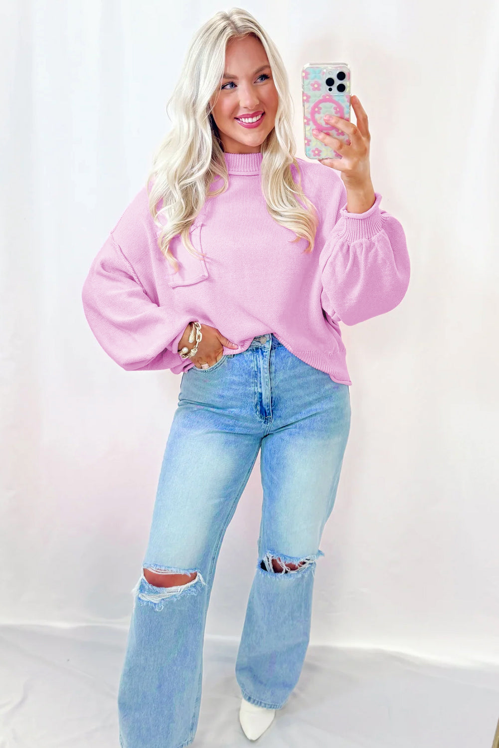 Blush Edge Sweater