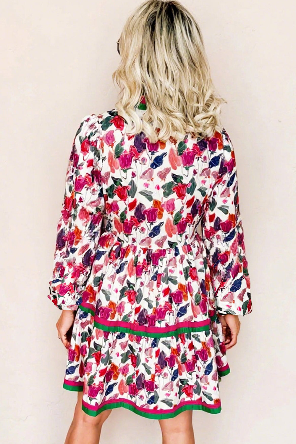 Lavender Bloom Mini Dress