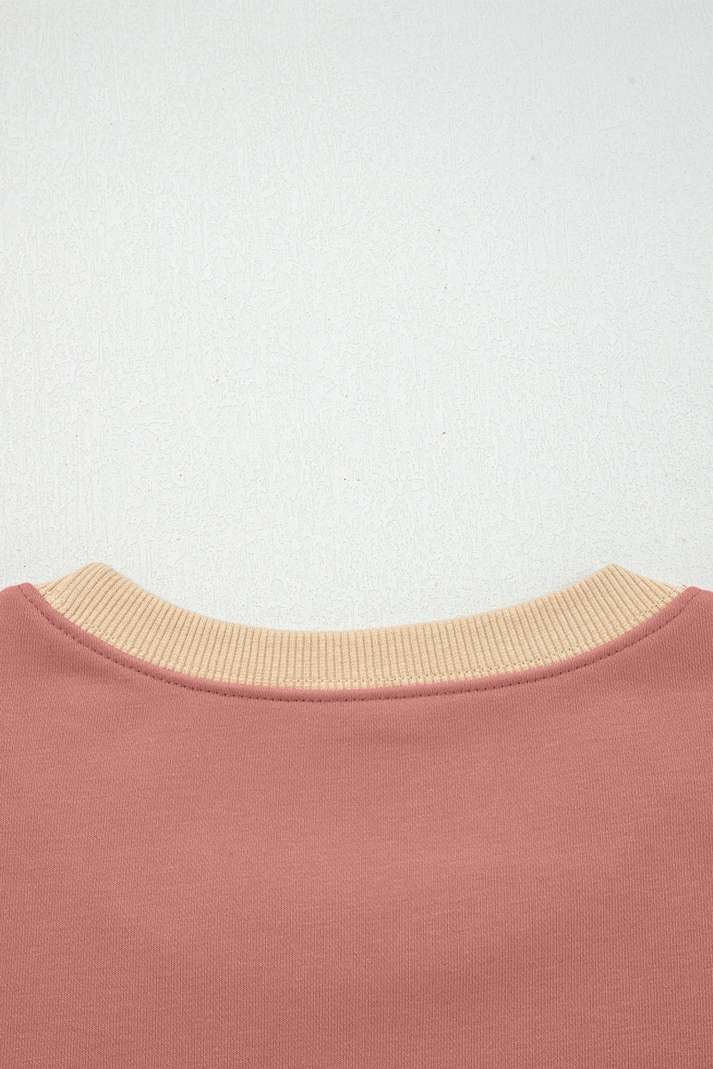 Rose Pink Star Patchwork Sweatshirt