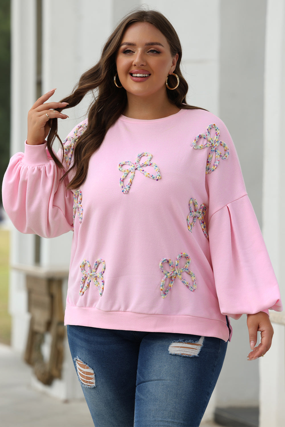 Bow Breeze Oversized Pullover