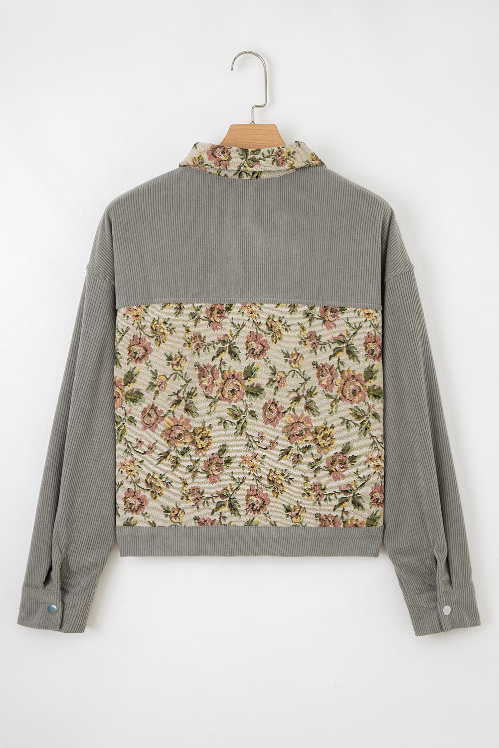 Vintage Petals Ribbed Jacket