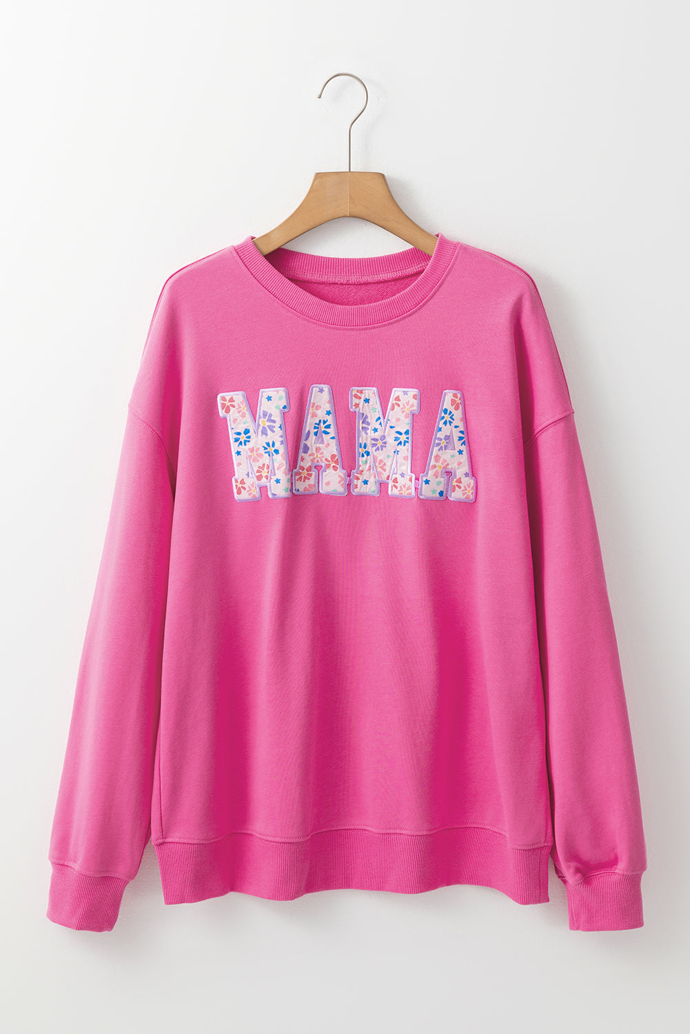 Rose MAMA Embroidered Pullover