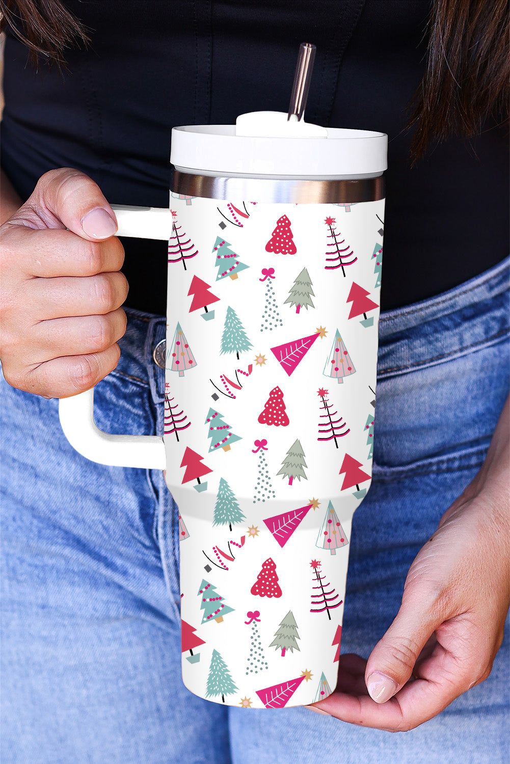 White Christmas Spirit Tumbler