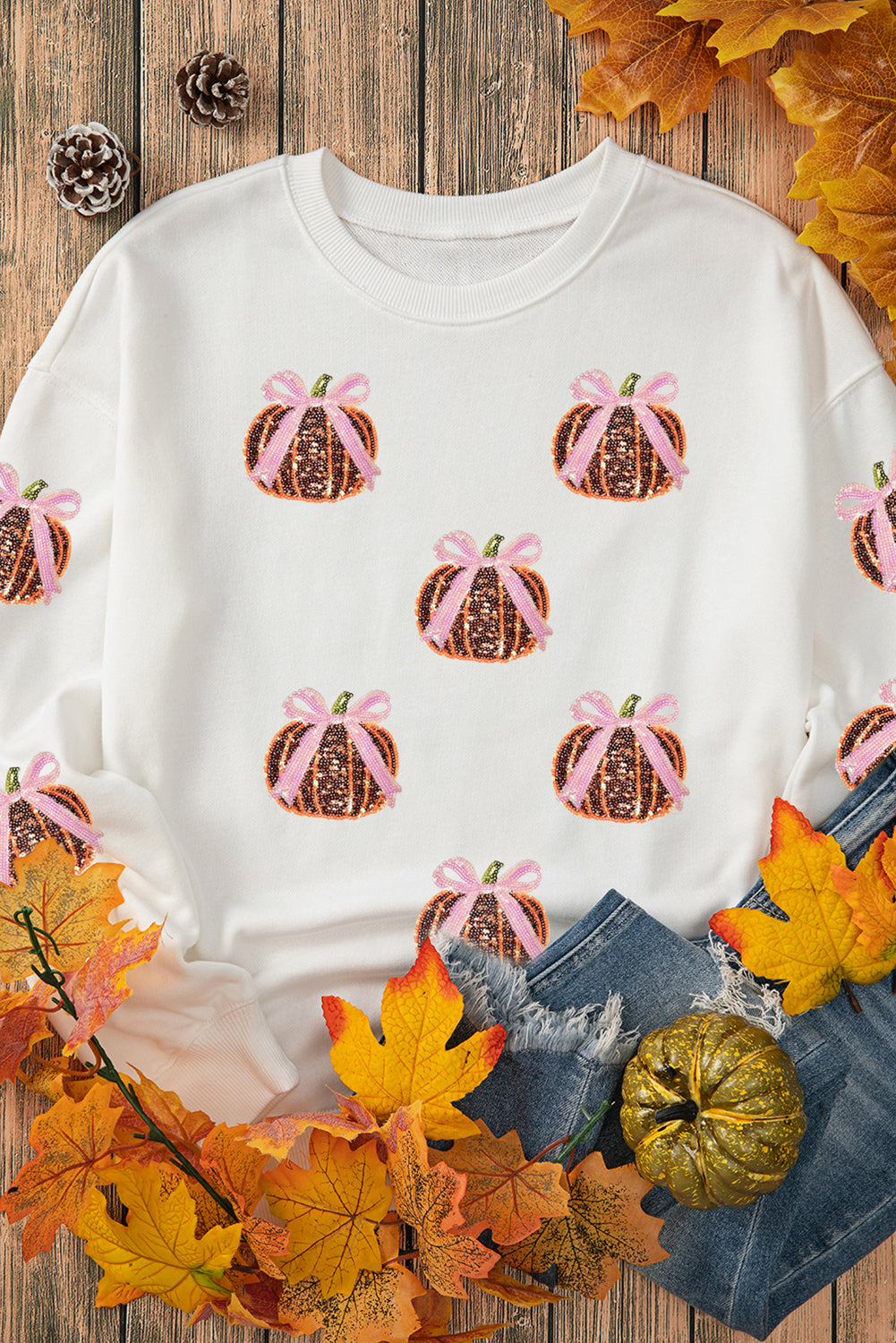 Sequin Harvest Pullover