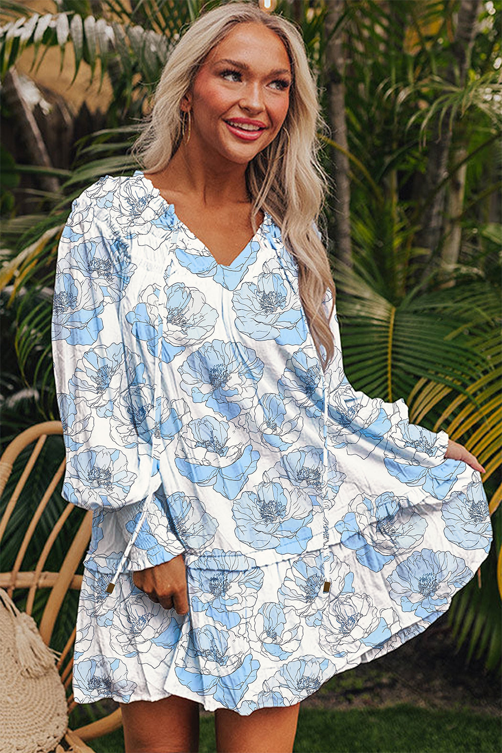 Sweet Sky Flowy Dress