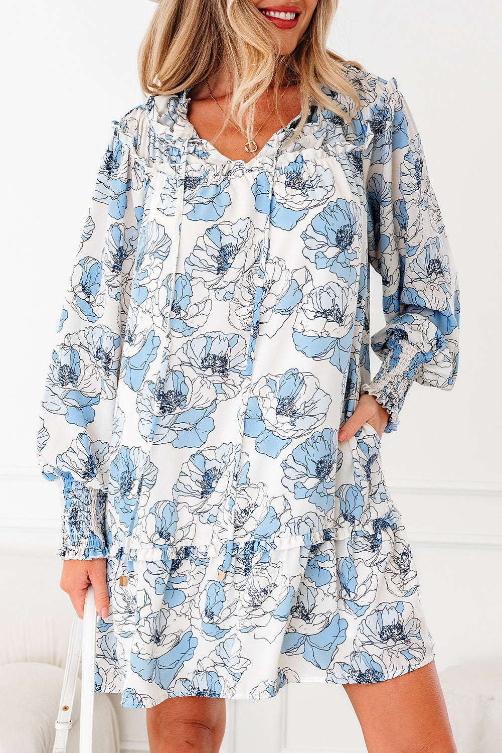 Sweet Sky Flowy Dress