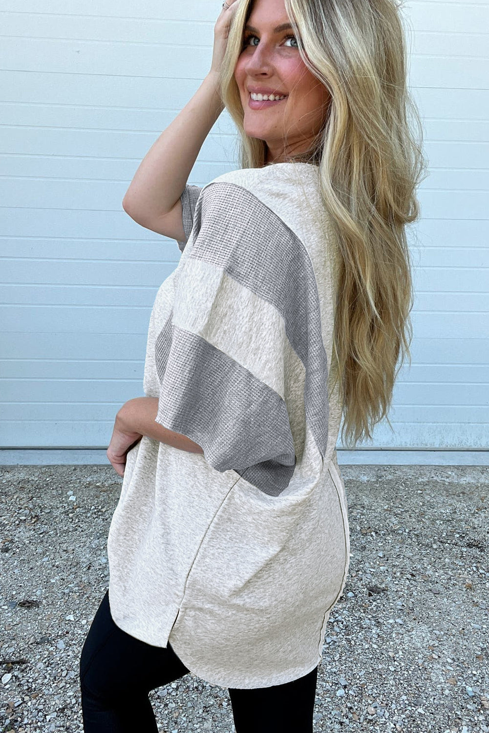 Heather Haze Contrast Top
