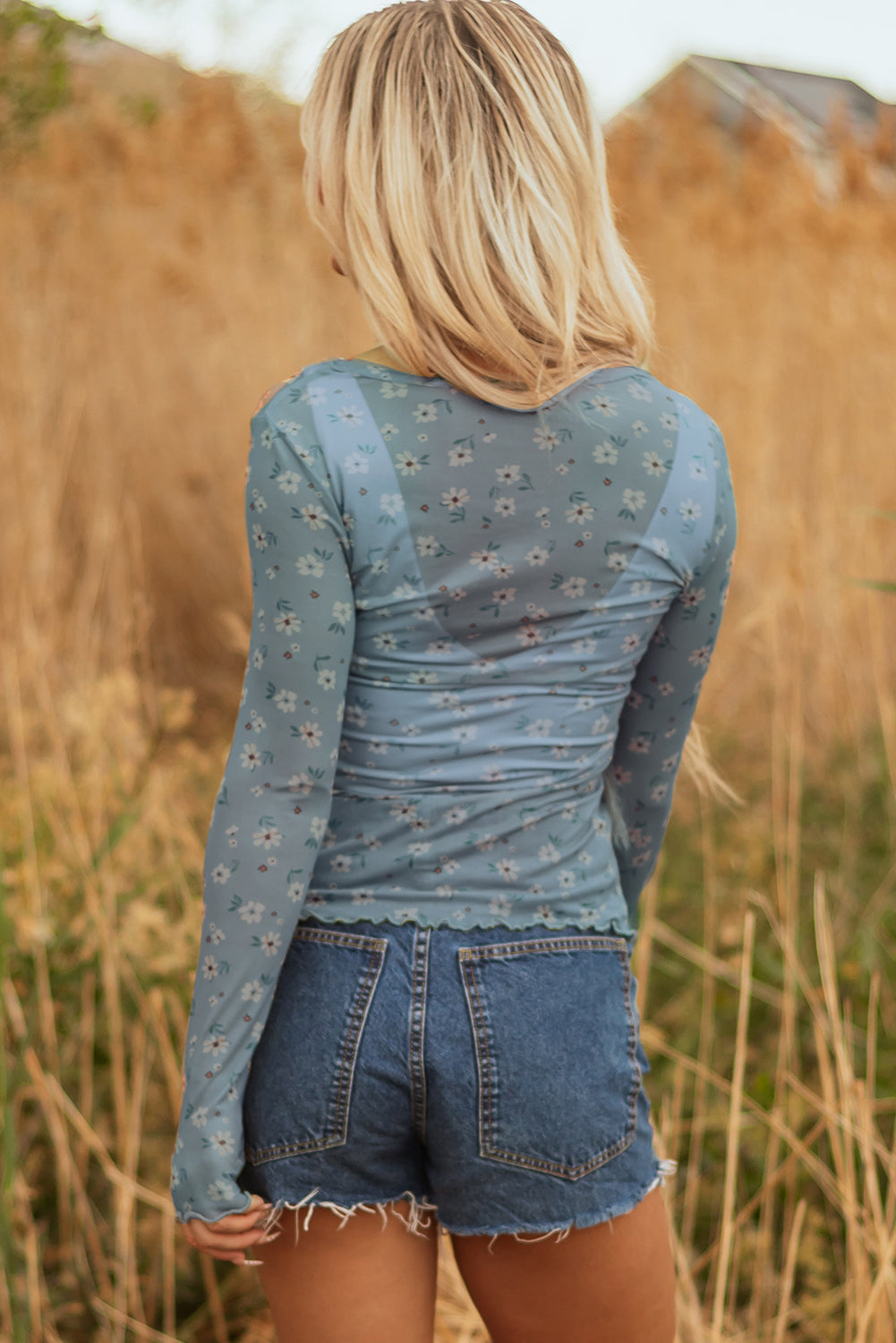 Southern Bloom Mesh Top