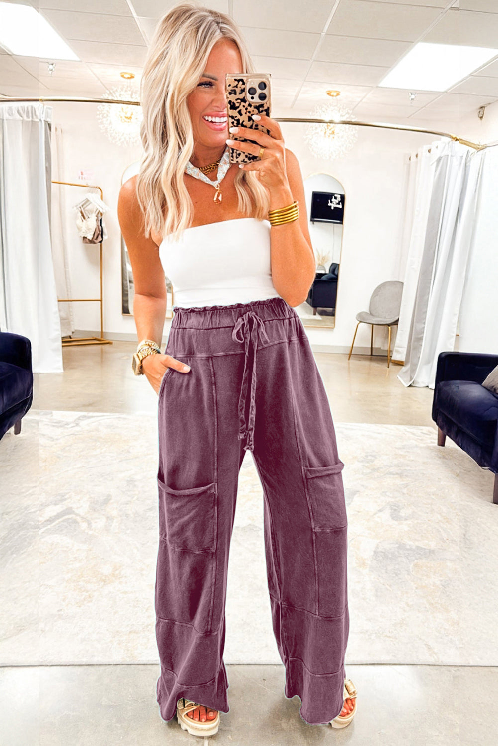 Mineral Wash Boho Breeze Pants