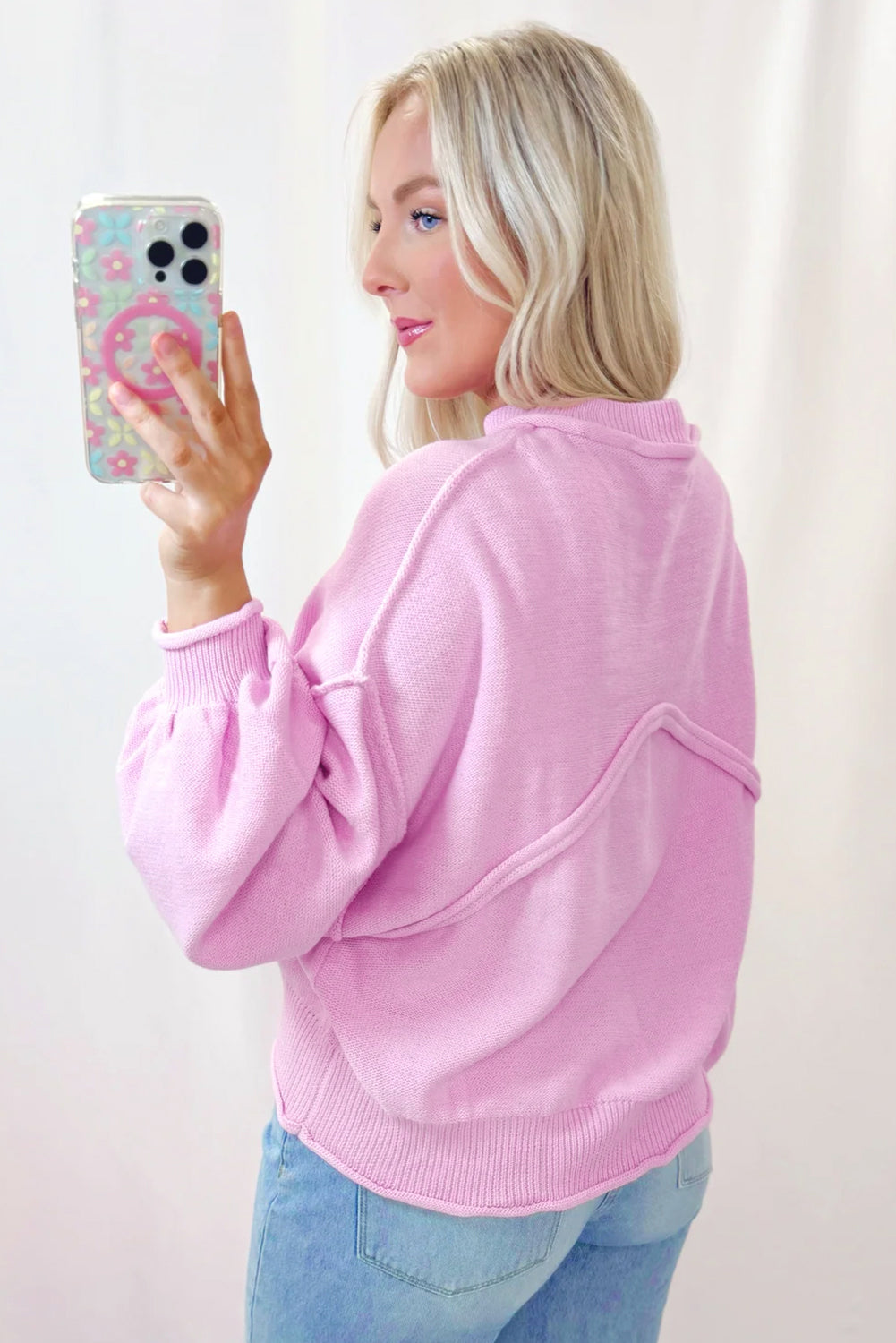 Blush Edge Sweater