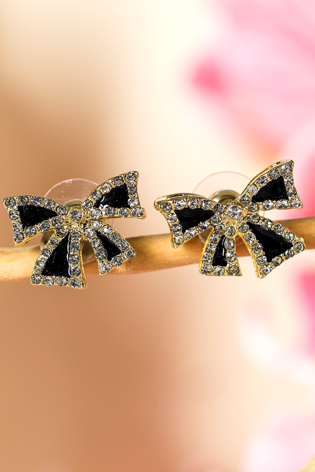 Rhinestone Bow Knot Earrings