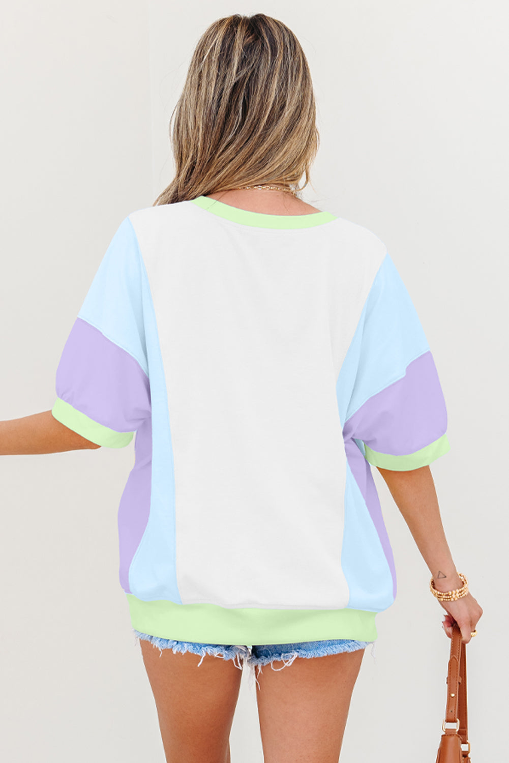 Sunny Stitch Colorblock Tee