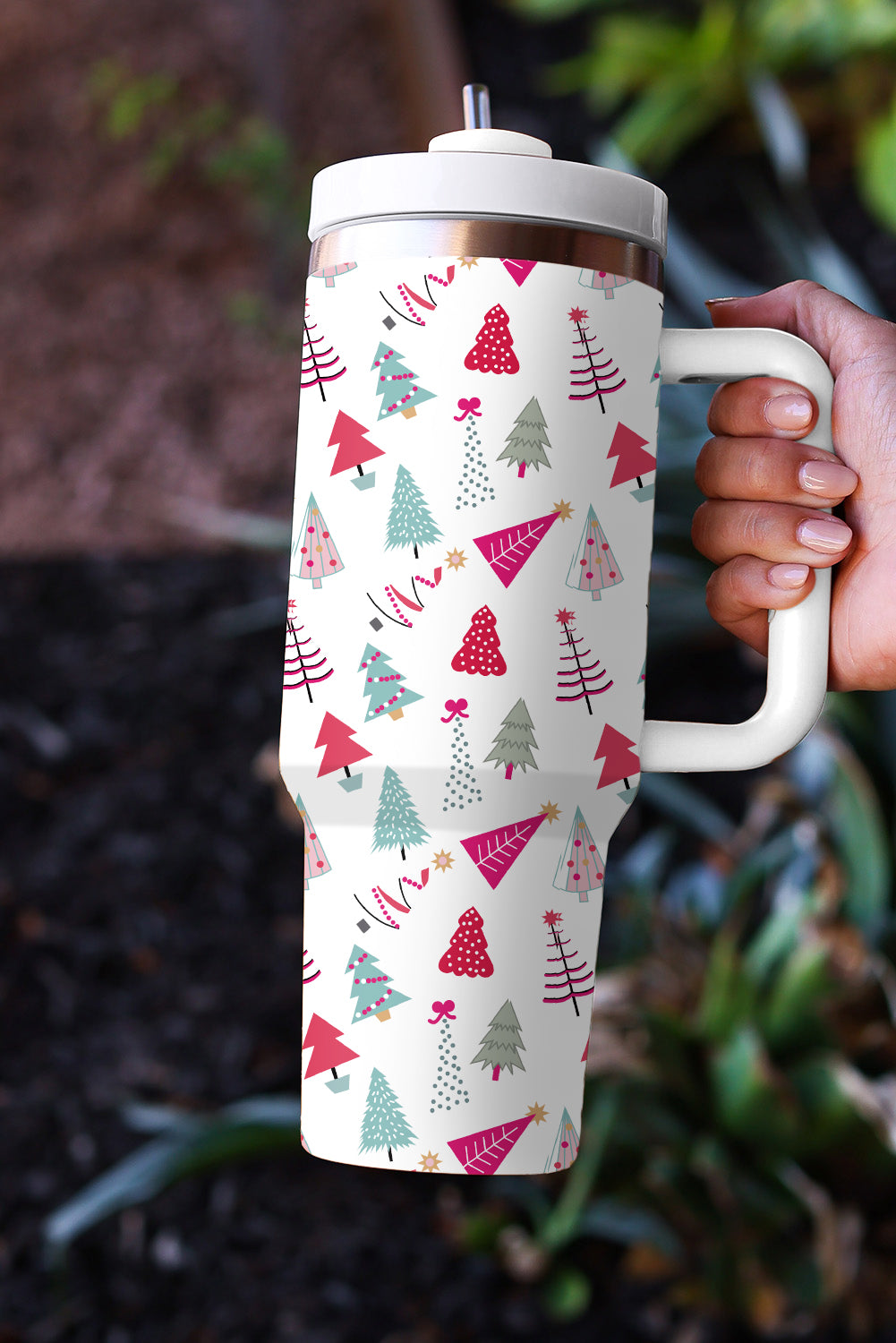 White Christmas Spirit Tumbler