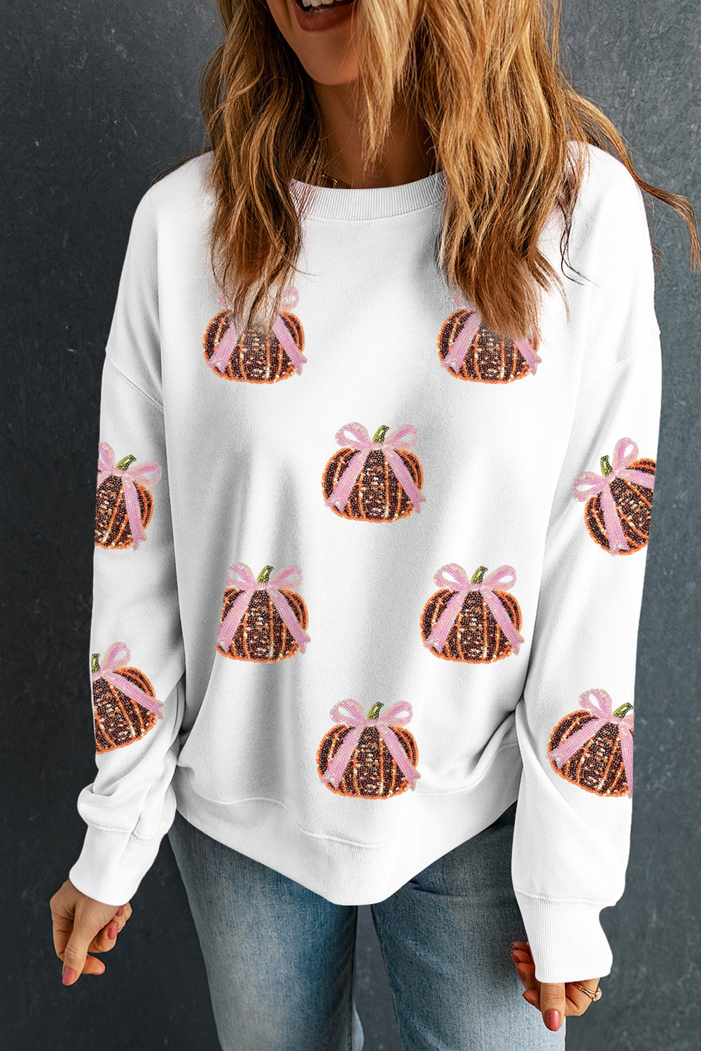 Sequin Harvest Pullover