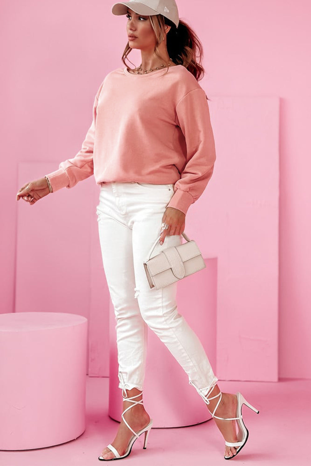 Chestnut Bowknot Sweatshirt