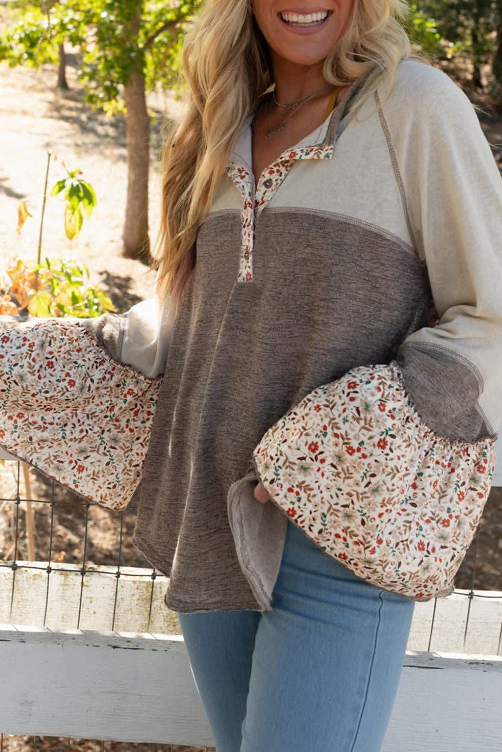Flared Fields Top