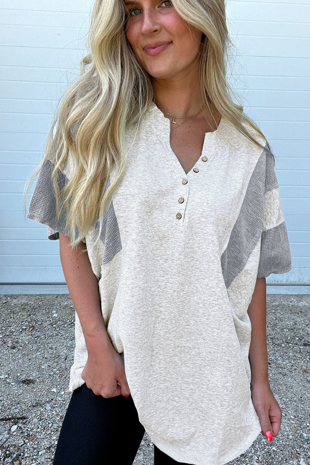 Heather Haze Contrast Top