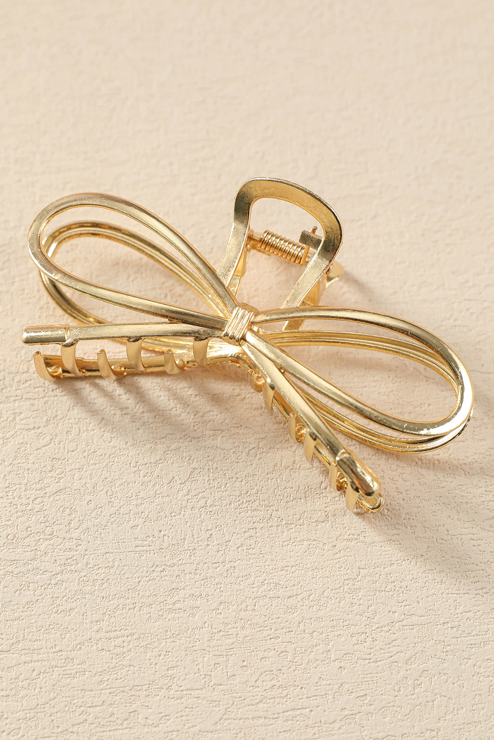 The Gold Bowknot Claw Clip