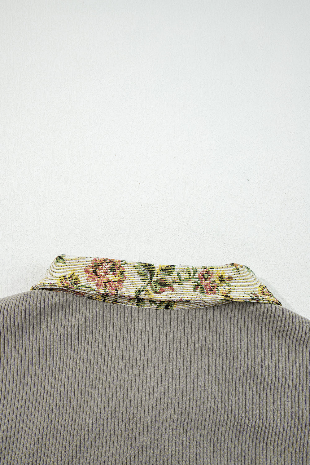 Vintage Petals Ribbed Jacket