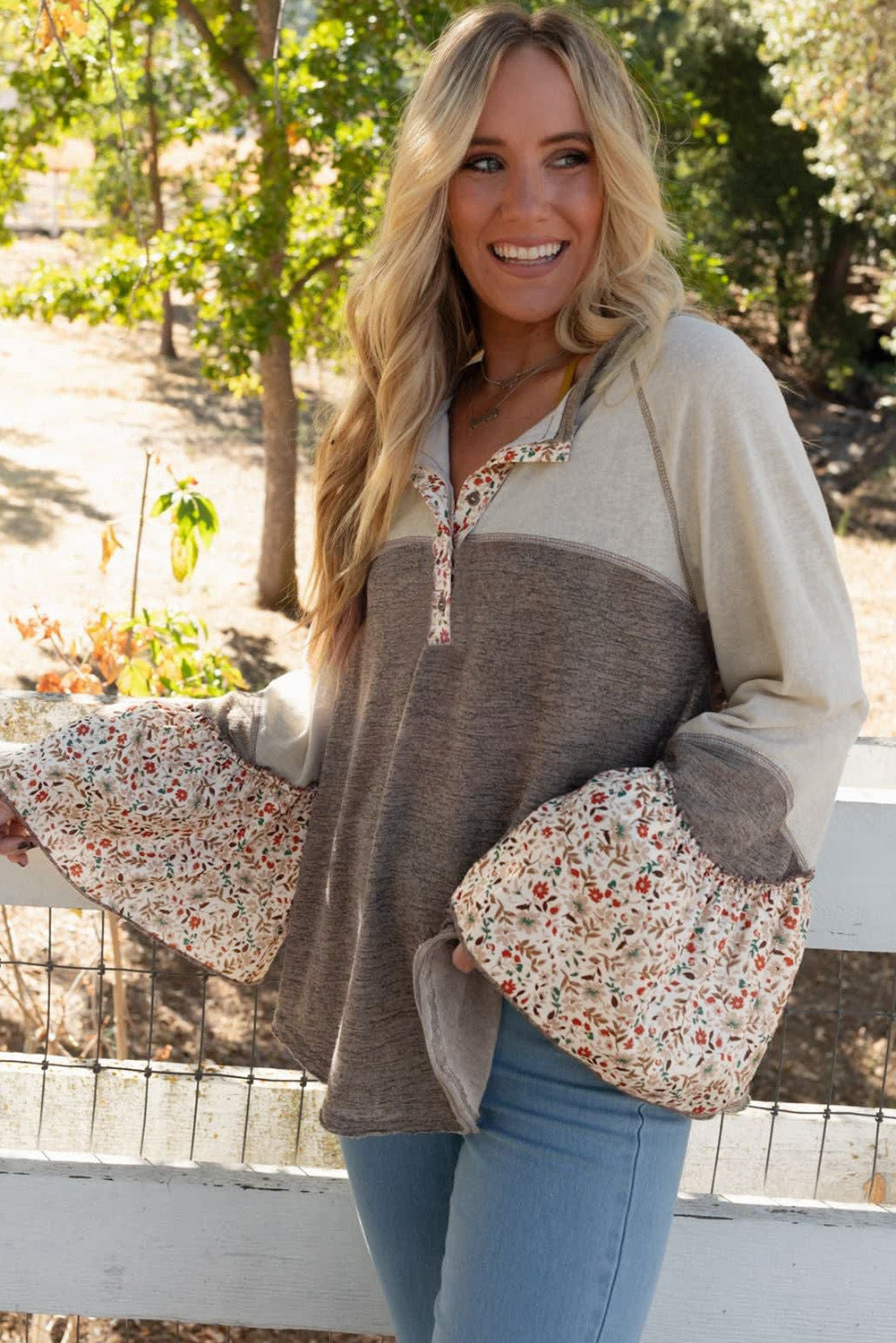 Flared Fields Top